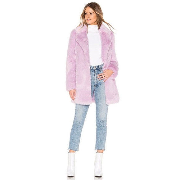 Lovers + Friends Jackets & Blazers - NWT Lovers + Friends Tillie Faux Fur Coat in Lilac